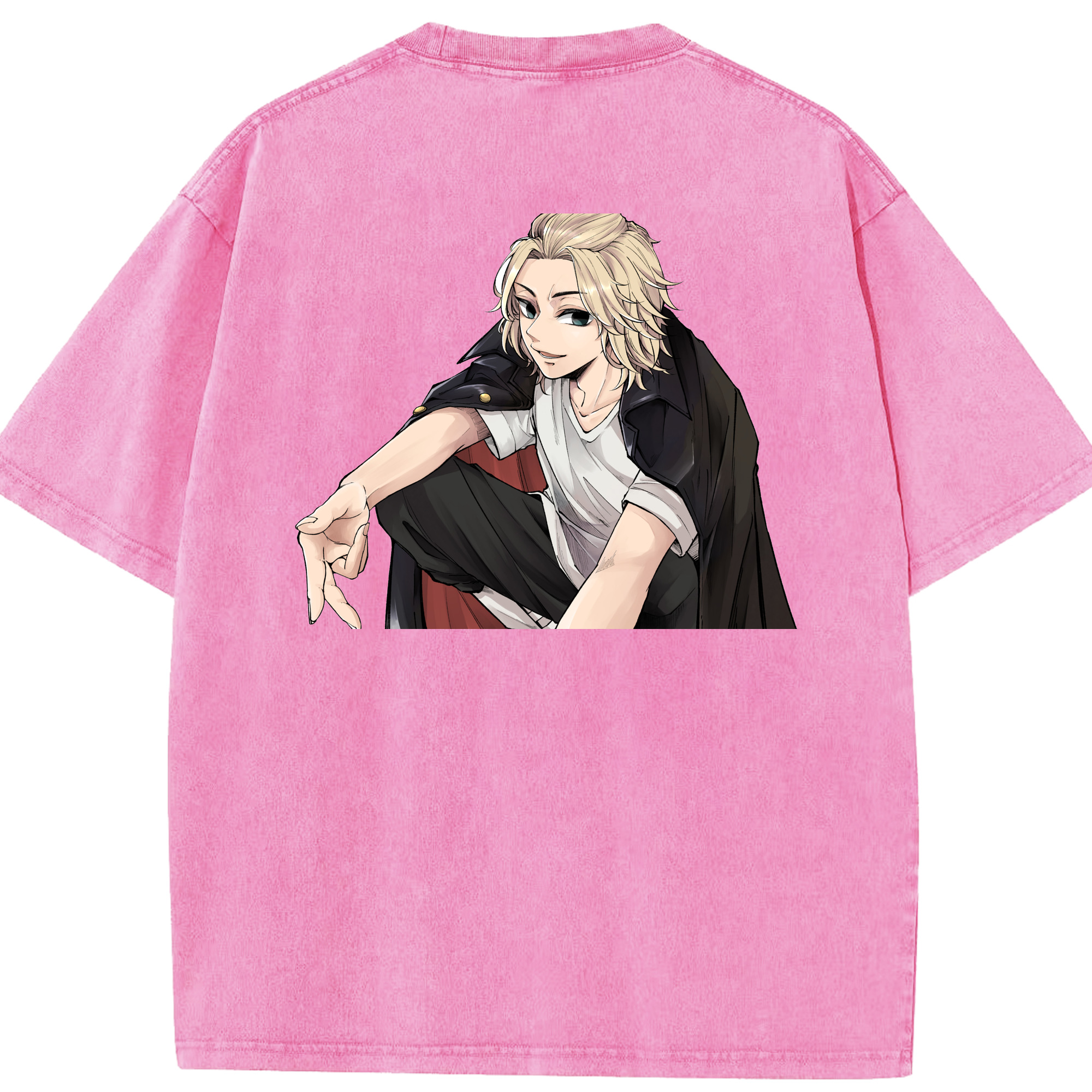 （画像用） 東京リベンジャーズ Tokyo Revengers 綿100% ヴィンテージ風 半袖Tシャツ（背面プリント）